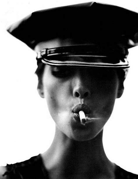 Helmut Newton Christy Turlingtone Smoking Hot Icons Photograph By