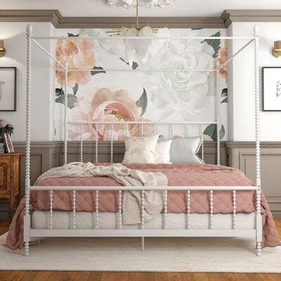 Maybe you would like to learn more about one of these? Kelly Clarkson Home Baker Metal Canopy Bed Color: White ...