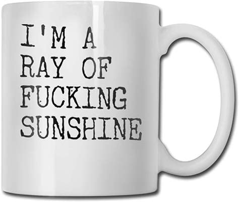 Antfeagor Im A Ray Of Fucking Sunshine Coffee Mug Cute Fathers Fun Cup White Nurse