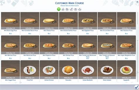 15 Mini Pizzas For Restaurants And Home By Necrodog At Mod The Sims