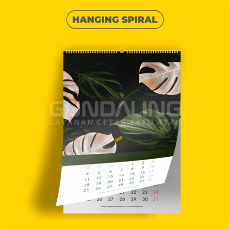 Kalender Dinding 32 X 48 Cm Ap120 Gundaling Print Online