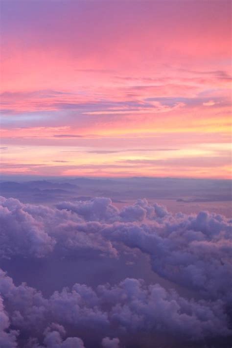 Aesthetic Pink And Purple Clouds Wallpaper The