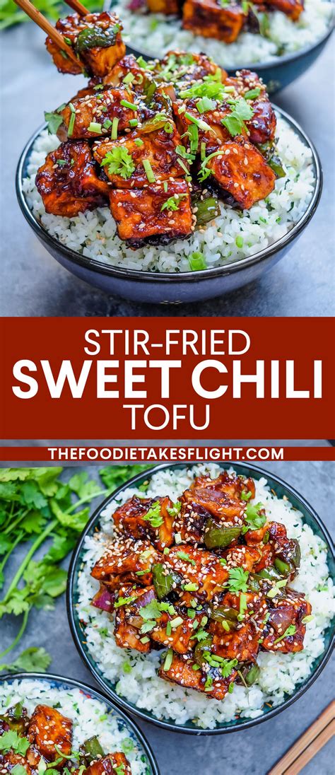 It's great for grilling, baking, sauteing or tofu can replace half of the fat ingredient called for in cake recipes without compromising flavor and 1/2 cup soft tofu, crumbled (firm tofu can be substituted). Stir-Fried Sweet Chili Tofu (With images) | Firm tofu ...