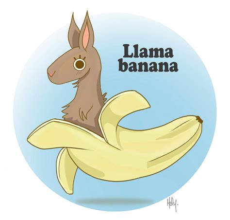 Llama Banana By Messamessner On Deviantart