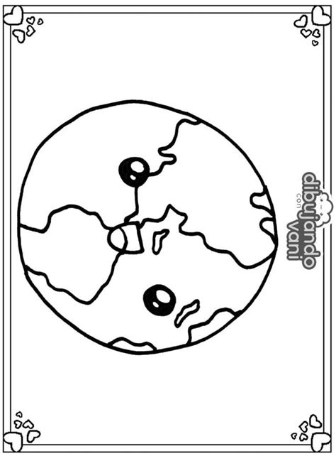 Planeta Tierra Para Dibujar Dibujos Faciles