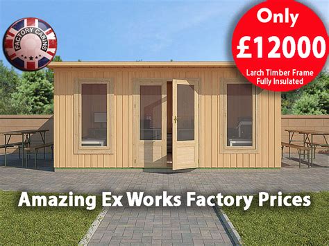 Maybe you would like to learn more about one of these? Insulated Garden Cabin Leeds 5,0m x 4,0m 232 - Factory Log ...