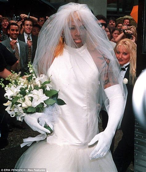 Dennis Rodman Wedding Dress The Bride Wore White Rodman Dressed In A