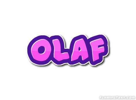 Olaf Logo Free Name Design Tool From Flaming Text