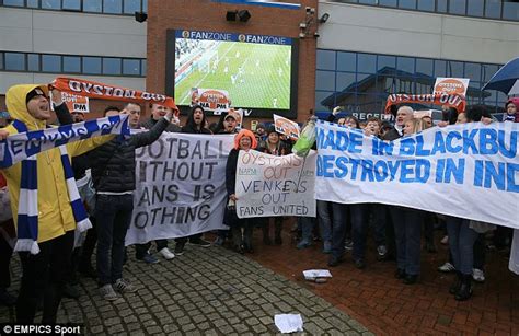 Blackburn 2 0 Blackpool Bennett Seals Win As Fans Protest Daily Mail