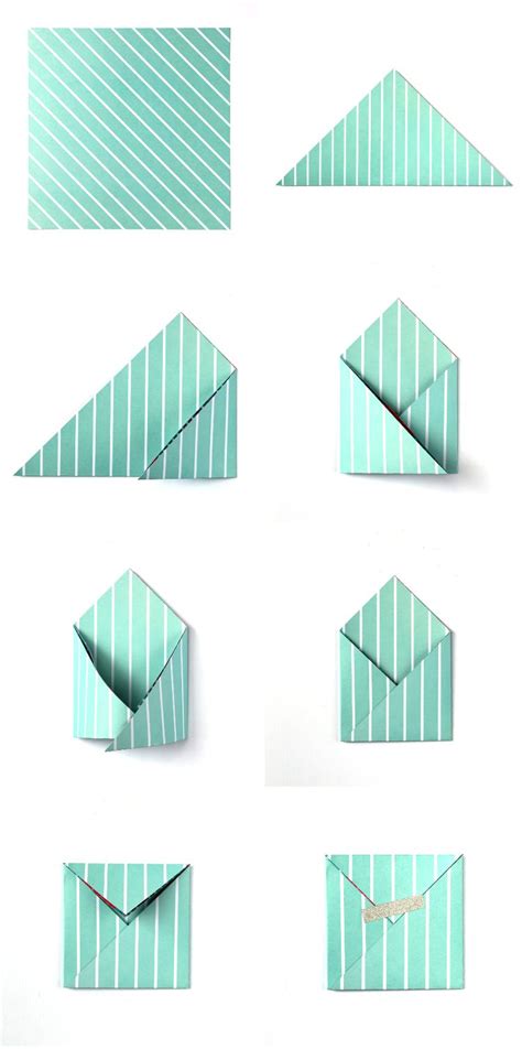 How To Fold Easy Square Origami Envelopes Origami Design Origami Diy