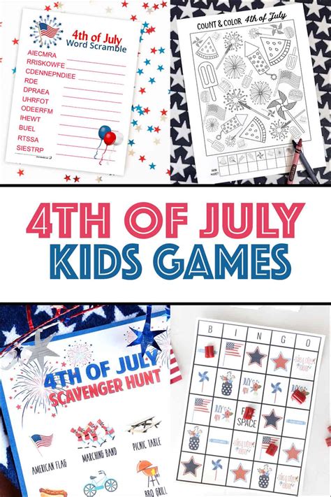 Not only are these free and printable worksheets educational, they are a lot of fun too! 4th of July Word Scramble - Over the Big Moon