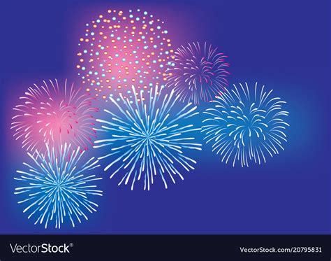 Fireworks Background Royalty Free Vector Image