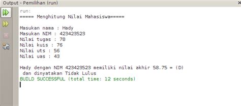 Cara Membuat Program Java Menghitung Nilai Mahasiswa Javasc Developer