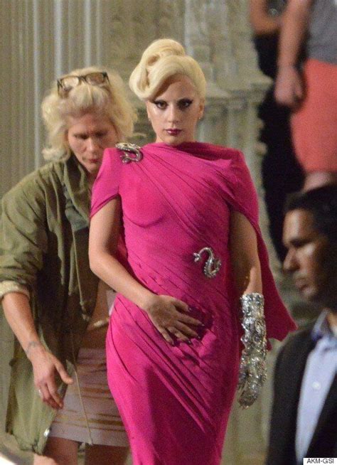Lady Gaga Films American Horror Story Hotel In Gorgeous Fuchsia