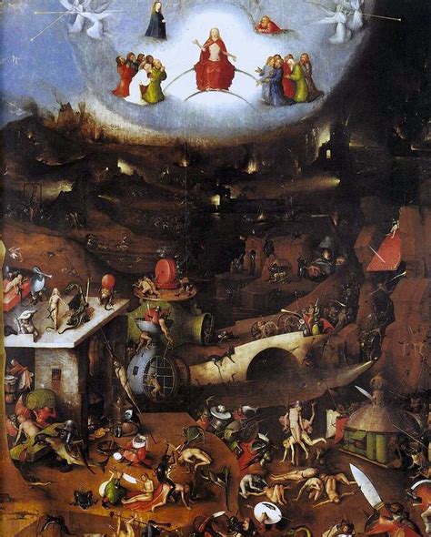 The Last Judgment Central Panel Painting By Hieronymus Bosch Fine