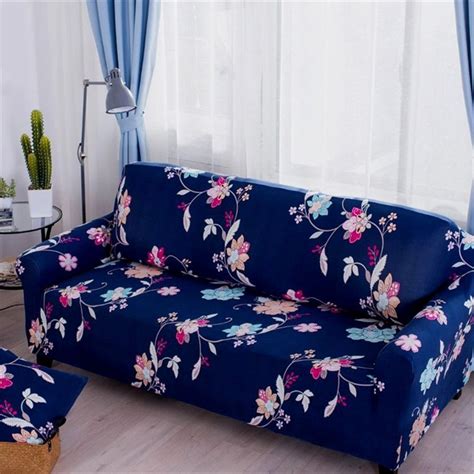 These living rooms, bedrooms, libraries, and more add a vibrant burst with unabashed color. Living Room Sofa Floral - Floral Print Spandex Fabric ...