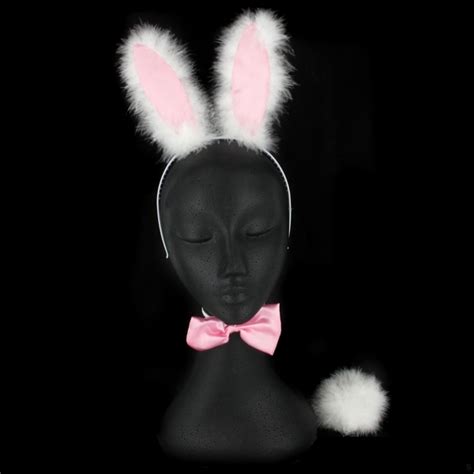 Furry Bunny Set Ears Bow Tie And Tail Bride To Be Pk 1 Unique