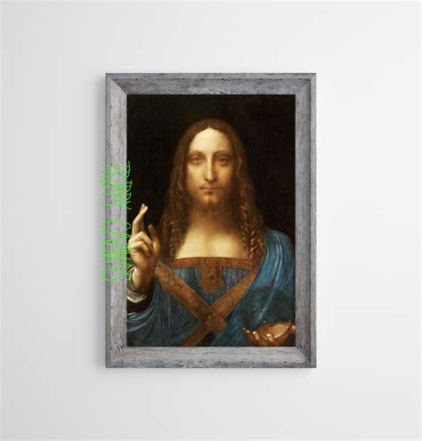 Salvator Mundi Savior Of The World Leonardo Da Vinci Italian