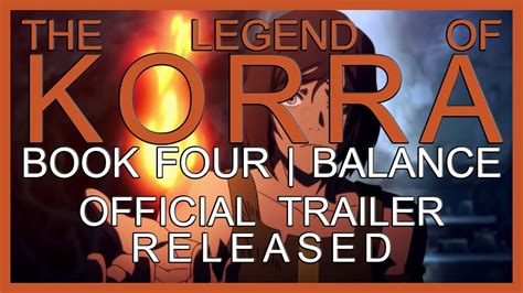 The Legend Of Korra Book Four Balance Official Trailer Released Commentary Youtube