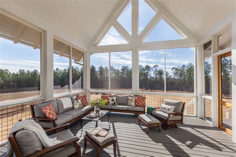 Explore costs per square foot to install a false ceiling in a basement or other room. Vaulted ceiling screened porch is created with custom ...