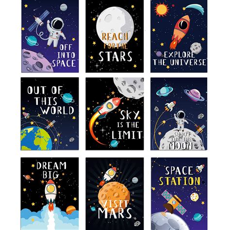 Buy Blulu 9 Pieces Outer Space Decor For Kids Room Boy Bedroom Space