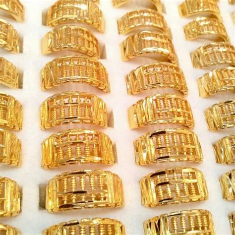 Belanja online cincin cincin batu termurah di lazada indopendence sale | gratis ongkir serba 17rb voucher 45%. Abacus Rings 24k Plated Gold Cincin Sempoa(Size Adjustable ...