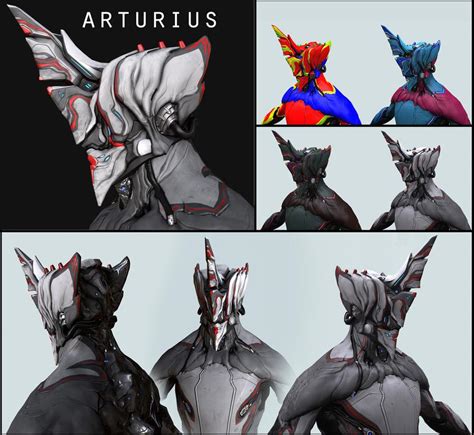 Arturius Alternate Excalibur Helmet Warframe By Syncrasis On Deviantart