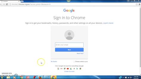 Login To Chrome And Gmail Youtube
