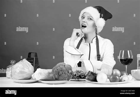 healthy christmas holiday recipes easy ideas for christmas party woman chef santa hat cooking
