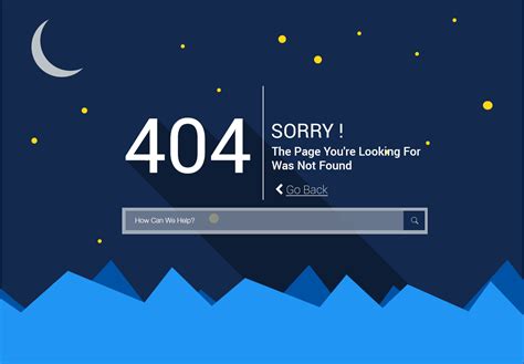 In this case, the client was ready to exchange data with the server, but the second one could not find the data on request. Material Design 404 Page ~ Website Templates on Creative ...