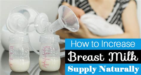 A balanced diet is also important to maintain a sufficient supply of breast milk. How to Increase Breast Milk Supply Naturally - Remedies Lore