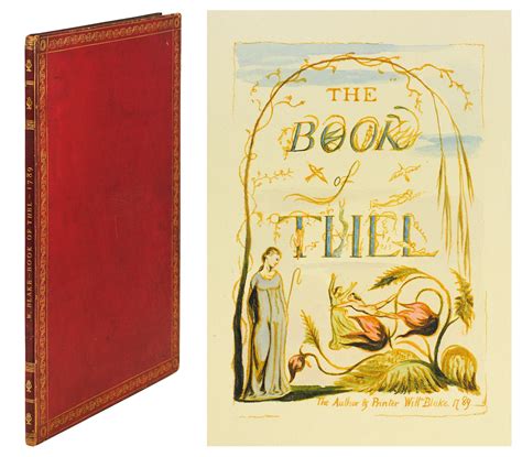 The Book Of Thel William Blake Muir Facsimile