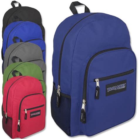 24 Units Of Trailmaker Deluxe 19 Inch Backpack With Padding 6 Colors
