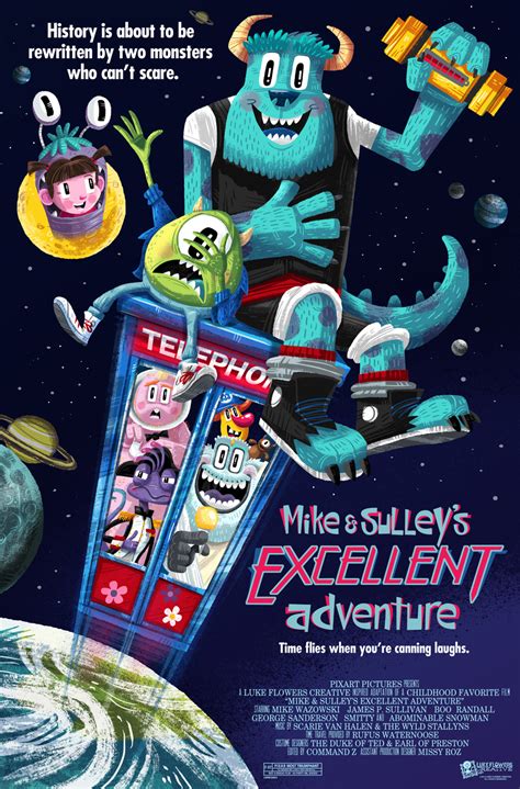 Nowadays, keaton cites beetlejuice as one of the most fun movies that he ever made and a in an interview with coming soon, keaton revealed how he improvised many of his lines in his. Pixar Poster Mashups Series by Luke Flowers / monsters inc ...