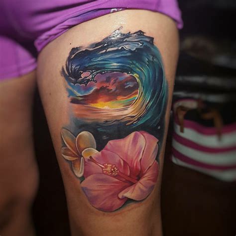 An abstract phoenix design on the... - Tattoo.com
