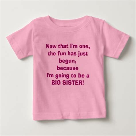 Im Going To Be A Big Sister T Shirt Zazzle