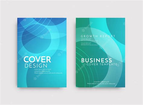 Premium Vector Modern Brochure Template Geometric Design Set