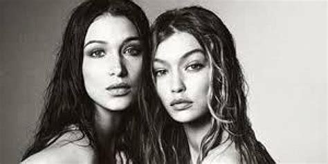 Supermodels And Sisters Bella Gigi Hadid Strike A Steamy Pose For V