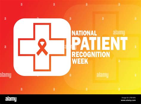 national patient recognition week holiday concept template for background banner card