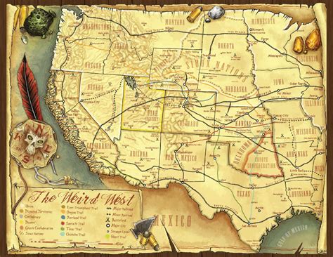 Deadlands Map West Map Fantasy Map Map