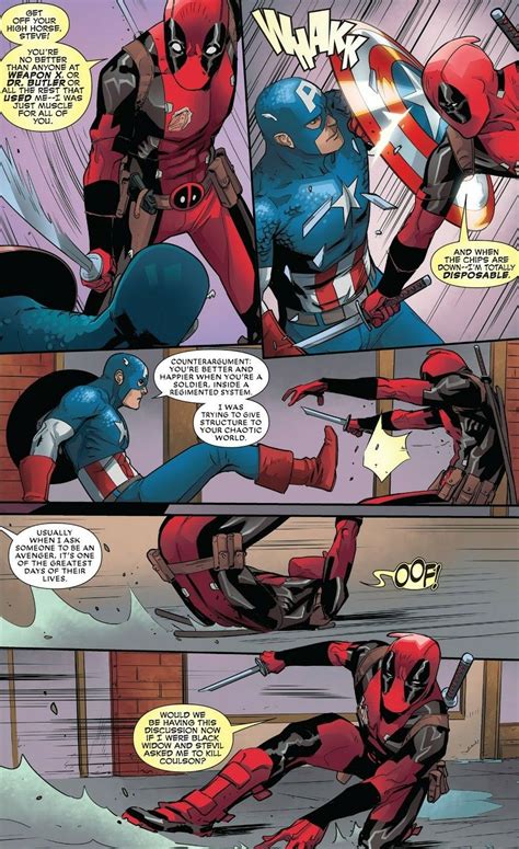 Captain America Vs Deadpool Despicable Deadpool296 Avengers
