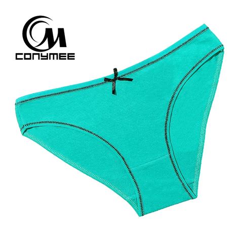 Conymee Sexy Women Cotton Underwear Briefs Plus Size Ladies Seamless