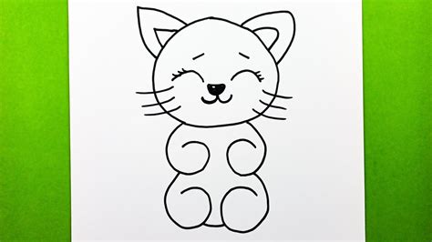66´dan Çok Kolay Kedi Çizimi Sevimli Bir Kedi En Kolay Nasıl Çizilir