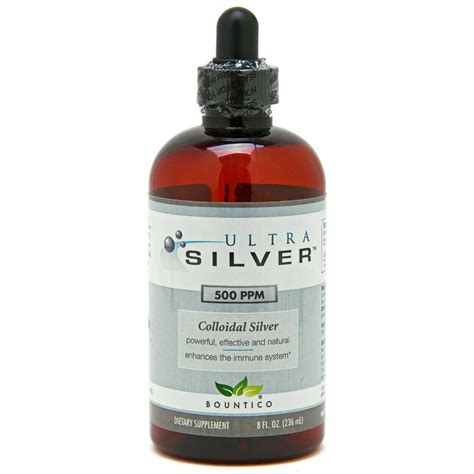 Ultra Silver Plata Coloidal 500 Ppm 8 Oz Colloidal Silver