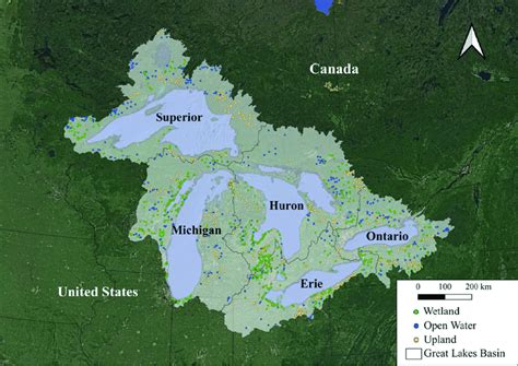 Great Lakes Basin And Field Data Distribution Download Scientific