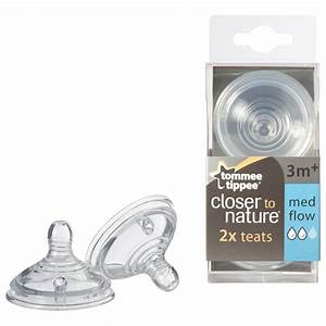 Tommee Tippee Closer To Nature Medium Flow Teats 2 Pack Smyths Toys