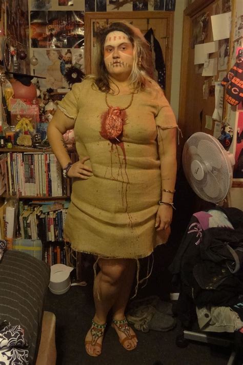 Homemade Voodoo Doll Costume With Burlap And All Instructables