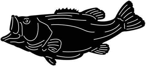 Bass Fish Free Dxf File Cut Ready For Cnc Machines