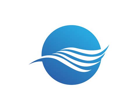 Water Wave Logo Template Vector Illustration Design 581080 Vector Art