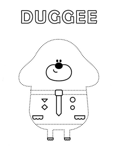 Duggee Hey Colouring Coloring Pages Sheets Sheet Dot Heyduggee